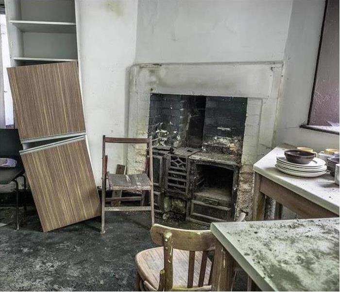 Fire Damage in room