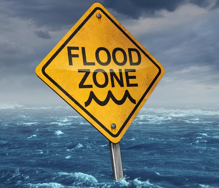 Flood zone sign